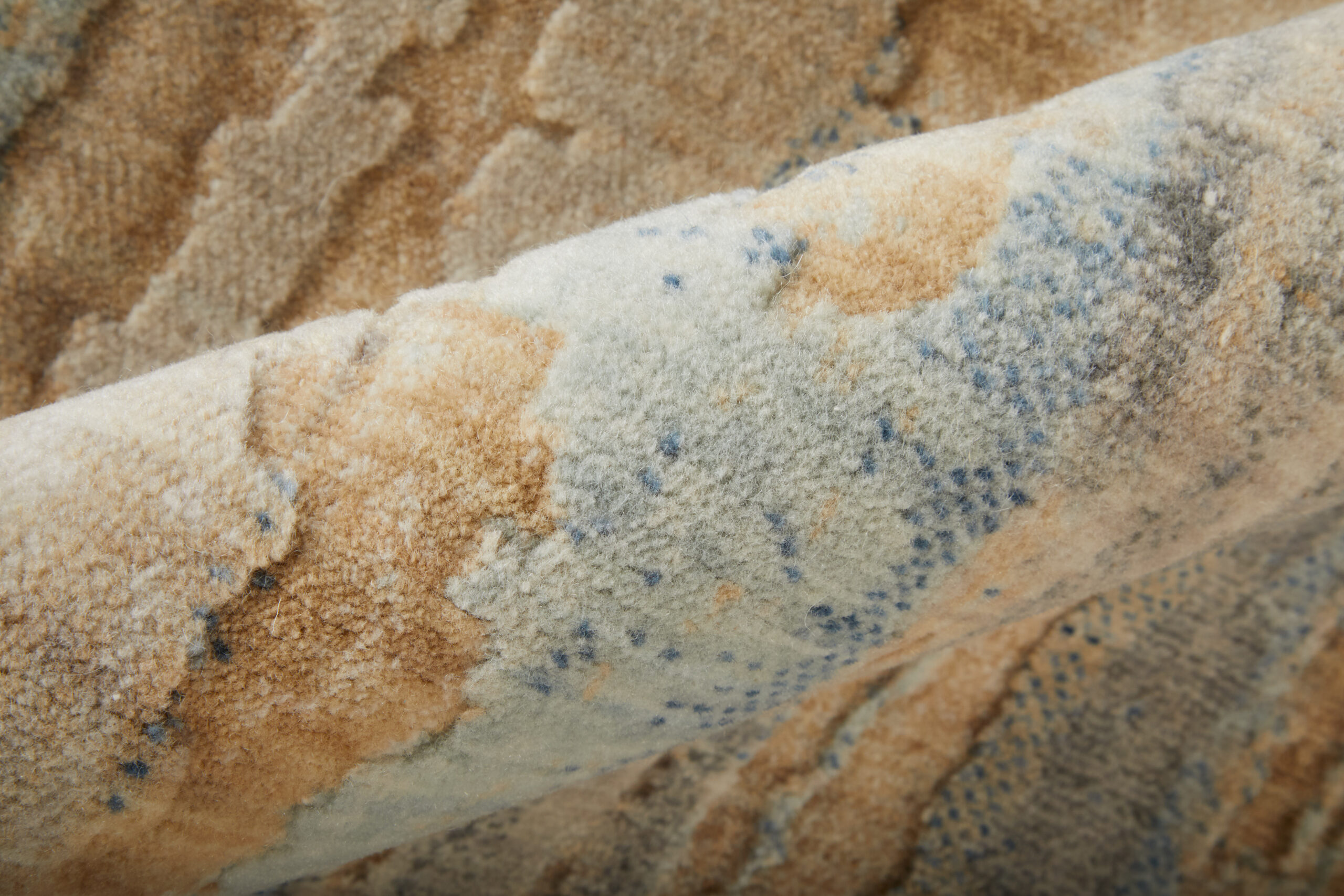 Feizy Jaxson Modern Abstract 39Q0F Tan/Brown/Gray Area Rug - Image 4