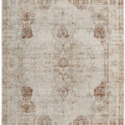 Feizy Kaia Transitional Distressed 39GKF Tan/Ivory/Orange Area Rug