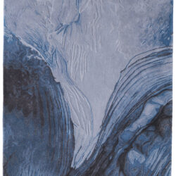 Feizy Kawai Modern Abstract 8983F Blue/Black/Gray Area Rug