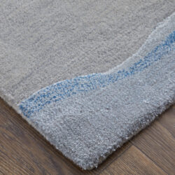 Alternative view of Feizy Kawai Modern Abstract 8984F Blue/Gray Area Rug