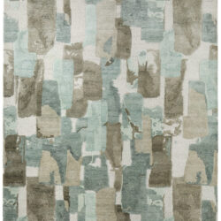 Feizy Kendall Modern Abstract 8A59F Green/Brown/Ivory Area Rug