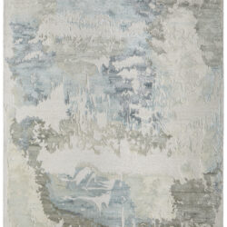 Feizy Kendall Modern Abstract 8A62F Ivory/Blue/Gray Area Rug