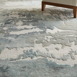 Alternative view of Feizy Kendall Modern Abstract 8A62F Ivory/Blue/Gray Area Rug