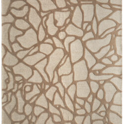 Feizy Kimball Transitional Abstract 8A32F Ivory/Brown/Tan Area Rug
