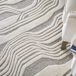 Alternative view of Feizy Kimball Transitional Abstract 8A34F Ivory/Gray Area Rug