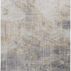 Feizy Laina Transitional Abstract 39G6F Tan/Ivory/Gray Area Rug