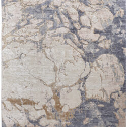 Feizy Laina Transitional Abstract 39G8F Tan/Blue Area Rug