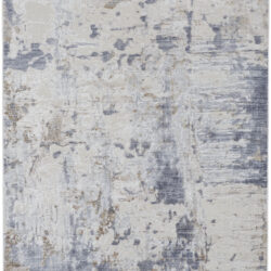 Feizy Laina Transitional Abstract 39GHF Ivory/Gray/Blue Area Rug