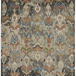 Feizy Leylan Transitional Ikat 0563F Taupe/Tan/Orange Area Rug