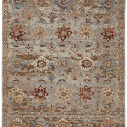 Feizy Leylan Transitional Floral & Botanical 0583F Brown/Tan/Gray Area Rug