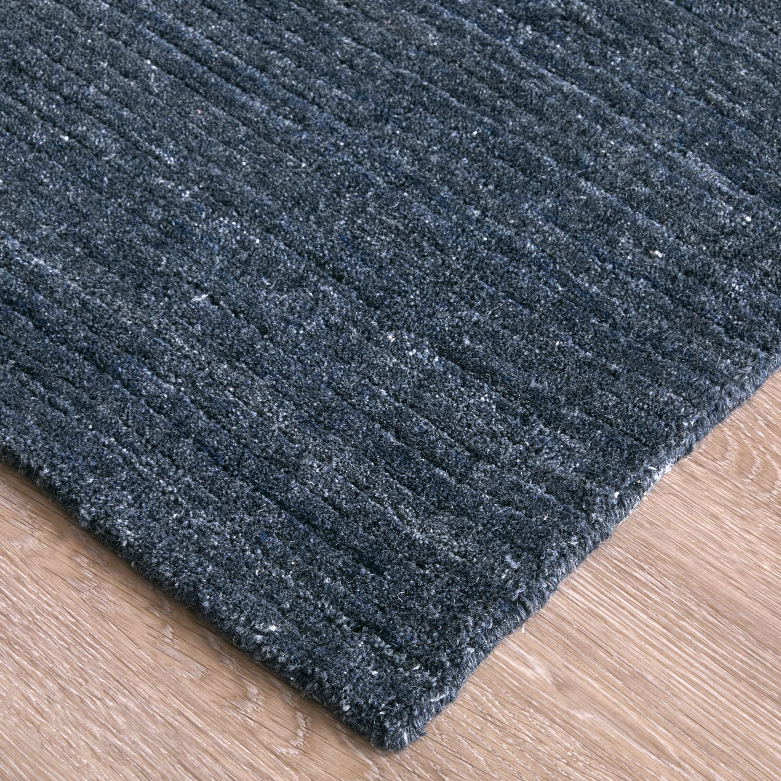 Feizy Lakewood Modern Solid 8A23F Blue/Gray Area Rug - Image 2