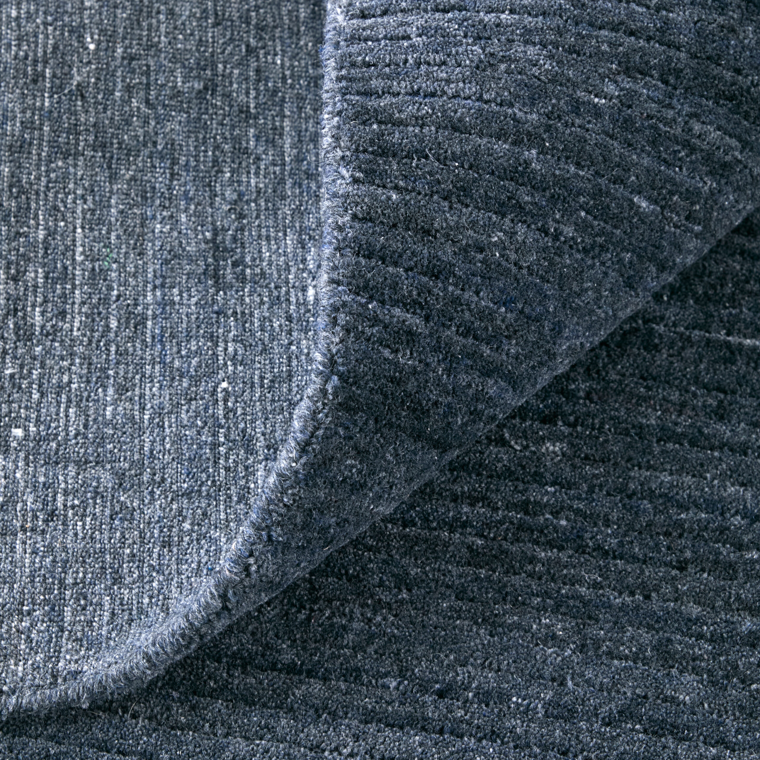Feizy Lakewood Modern Solid 8A23F Blue/Gray Area Rug - Image 8