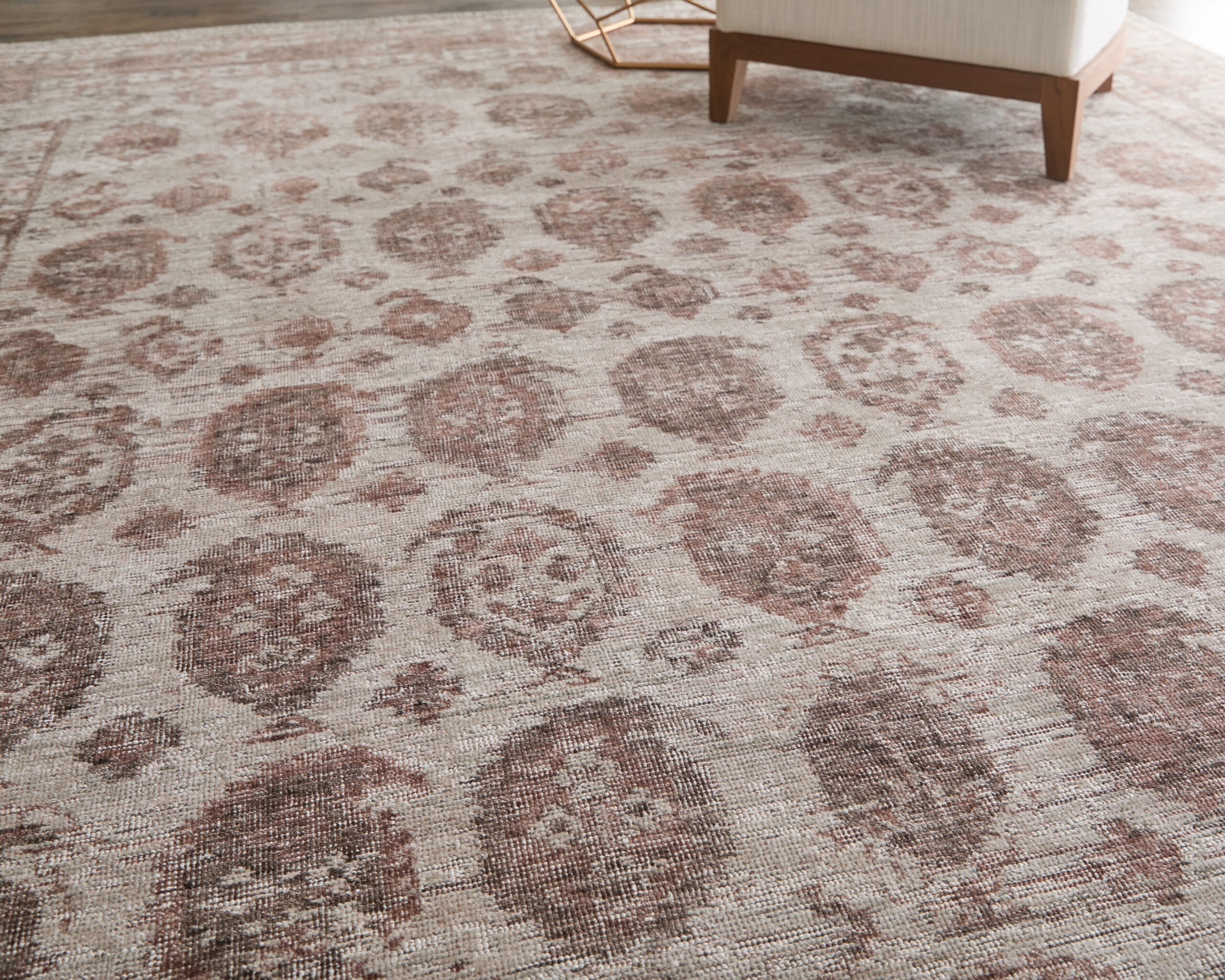 Feizy Loralai Traditional Oriental 8A66F Red/Ivory Area Rug - Image 2