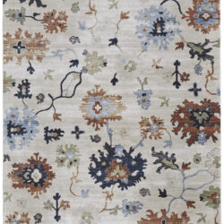 Feizy Melrose Transitional Floral & Botanical 39P1F Ivory/Red/Blue Area Rug