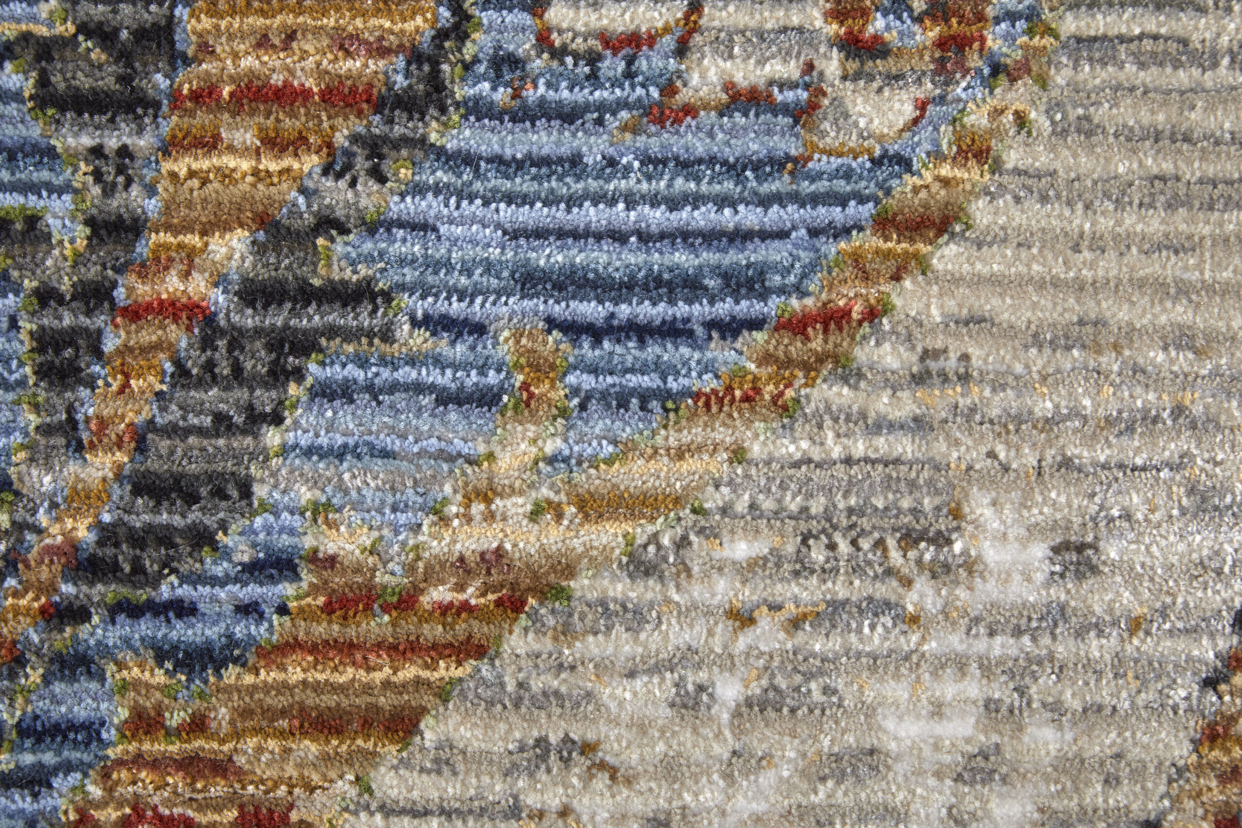 Feizy Melrose Transitional Ikat 39P2F Ivory/Red/Gray Area Rug - Image 4