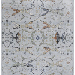 Feizy Melrose Traditional Floral & Botanical 39P4F Blue/Green/Ivory Area Rug