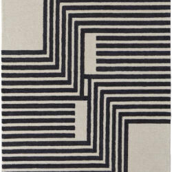 Feizy Maguire Transitional Abstract 8900F Gray/Ivory/Black Area Rug