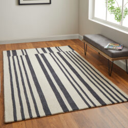 Alternative view of Feizy Maguire Transitional Abstract 8901F Ivory/Black Area Rug