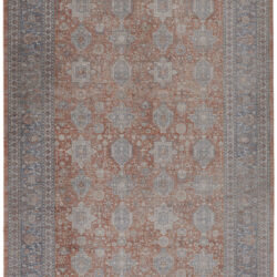 Feizy Marquette Transitional Oriental 3761F Red/Orange/Blue Area Rug