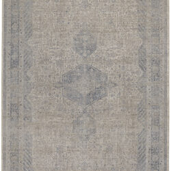 Feizy Marquette Transitional Medallion 3775F Taupe/Gray/Blue Area Rug