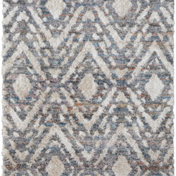 Feizy Mynka Transitional Diamond 39IAF Ivory/Gray/Taupe Area Rug