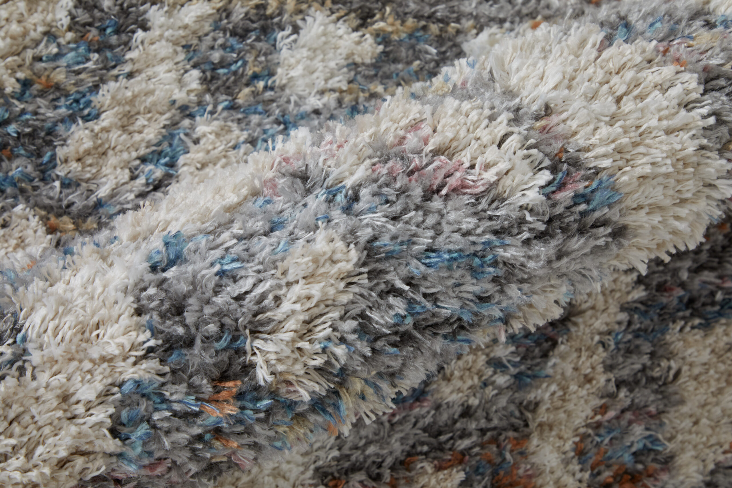 Feizy Mynka Transitional Diamond 39IAF Ivory/Gray/Taupe Area Rug - Image 4