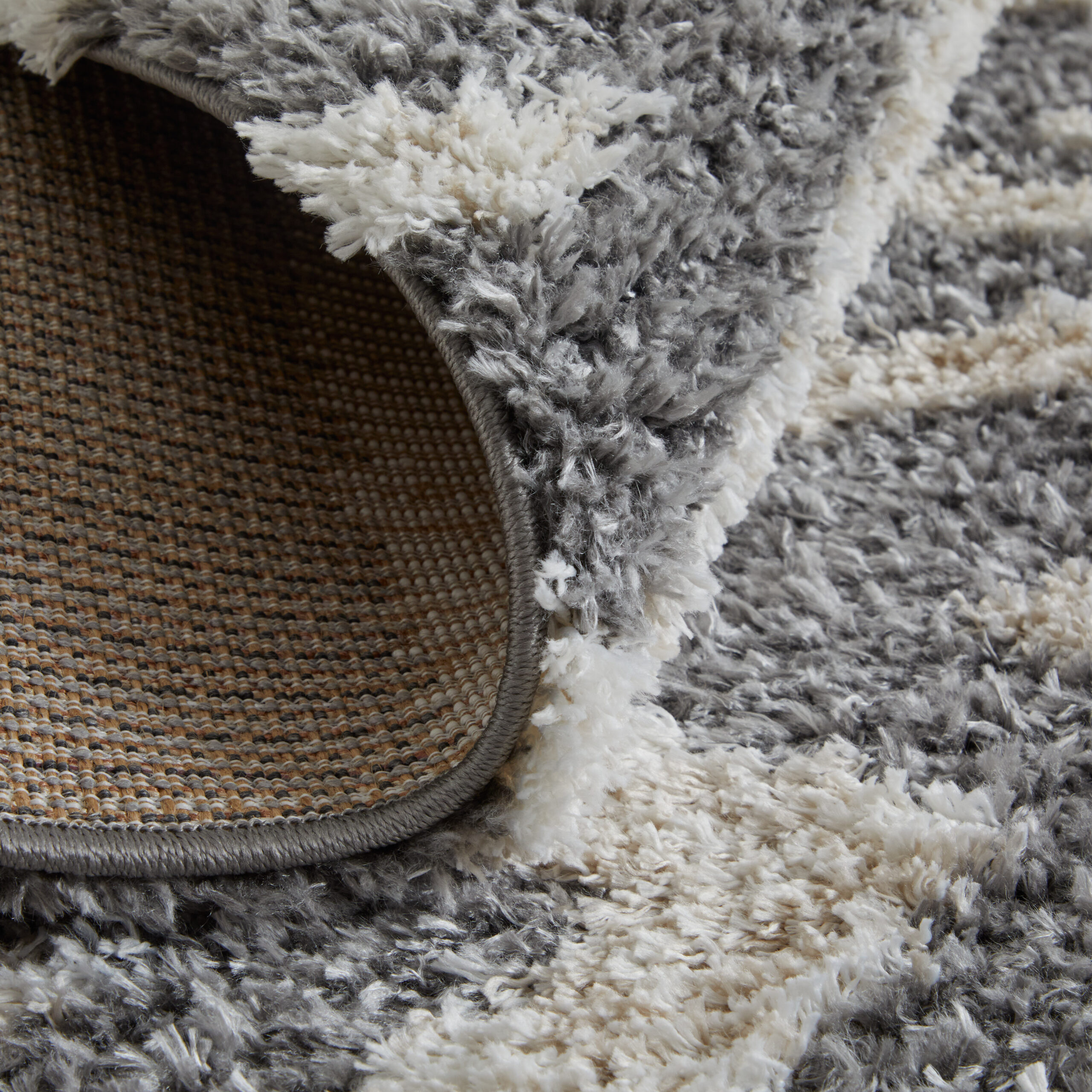 Feizy Mynka Transitional Diamond 39IBF Gray/Ivory Area Rug - Image 8