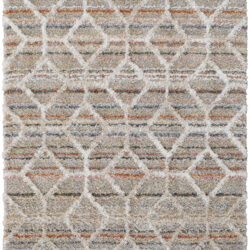 Feizy Mynka Transitional Diamond 39ICF Tan/Taupe/Ivory Area Rug