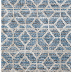 Feizy Mynka Transitional Diamond 39ICF Blue/Ivory Area Rug