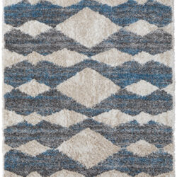 Feizy Mynka Transitional Diamond 39IFF Ivory/Gray/Blue Area Rug