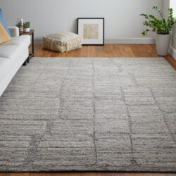 Alternative view of Feizy Navaro Modern Abstract 8912F Gray/Ivory/Taupe Area Rug