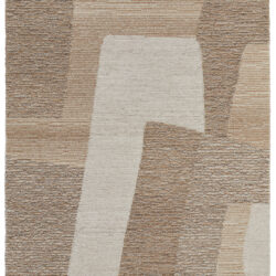 Feizy Pollock Modern Abstract 8953F Brown/Tan/Ivory Area Rug