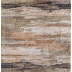 Feizy Pearson Modern Abstract 39SBF Green/Ivory/Brown Area Rug