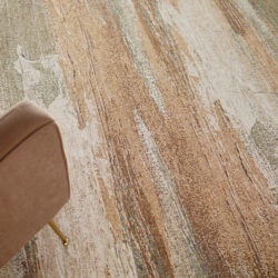 Alternative view of Feizy Pearson Modern Abstract 39SBF Green/Ivory/Brown Area Rug