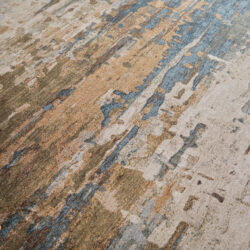 Alternative view of Feizy Pearson Modern Abstract 39SCF Blue/Ivory/Brown Area Rug