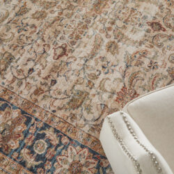 Alternative view of Feizy Pearson Traditional Persian 39SEF Ivory/Tan/Blue Area Rug