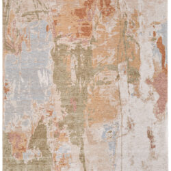 Feizy Pearson Modern Abstract 39SRF Ivory/Green/Tan Area Rug