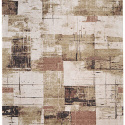 Feizy Pearson Modern Abstract 39STF Ivory/Green/Brown Area Rug