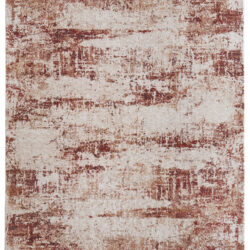 Feizy Pearson Modern Abstract 39UEF Ivory/Red/Tan Area Rug