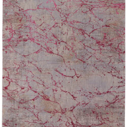 Feizy Pryor Modern Abstract 39NEF Pink/Gray/Taupe Area Rug