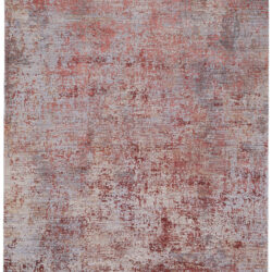 Feizy Pryor Modern Watercolor 39NGF Red/Gray/Blue Area Rug