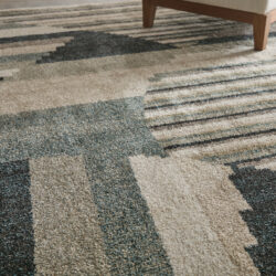Alternative view of Feizy Richmond Modern Abstract 39R4F Ivory/Gray/Blue Area Rug