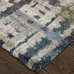 Alternative view of Feizy Skyview Modern Abstract 39QBF Gray/Black/Ivory Area Rug