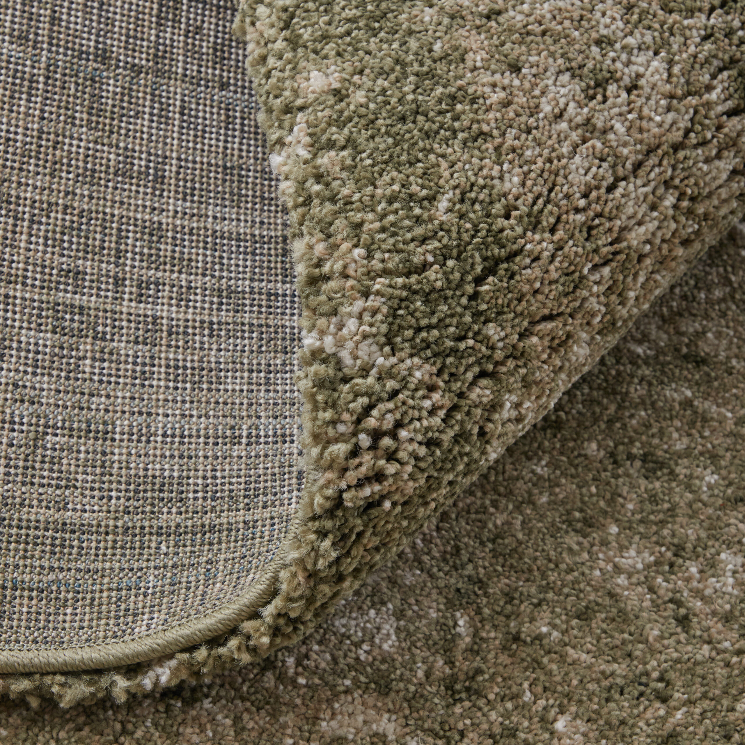 Feizy Skyview Modern Abstract 39QCF Green/Tan Area Rug - Image 8