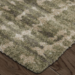 Alternative view of Feizy Skyview Modern Abstract 39QDF Green/Tan Area Rug