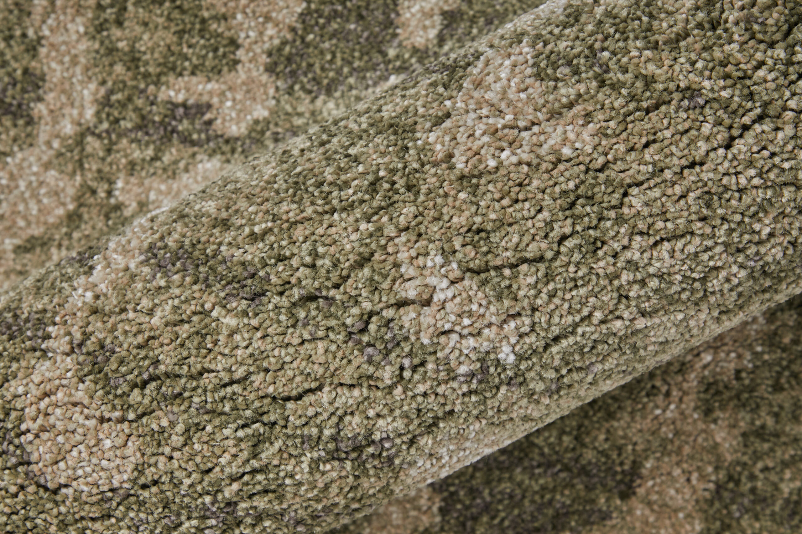 Feizy Skyview Modern Abstract 39QDF Green/Tan Area Rug - Image 3