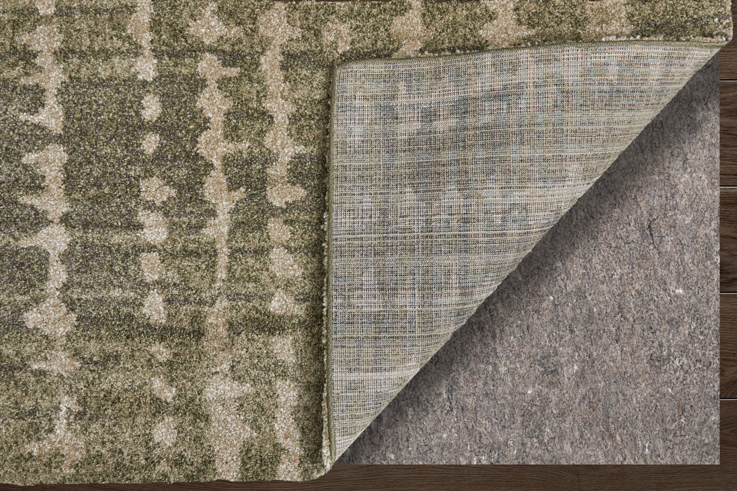 Feizy Skyview Modern Abstract 39QDF Green/Tan Area Rug - Image 7