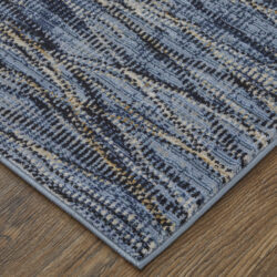 Alternative view of Feizy Sonora Modern Abstract 39NXF Blue/Ivory/Tan Area Rug