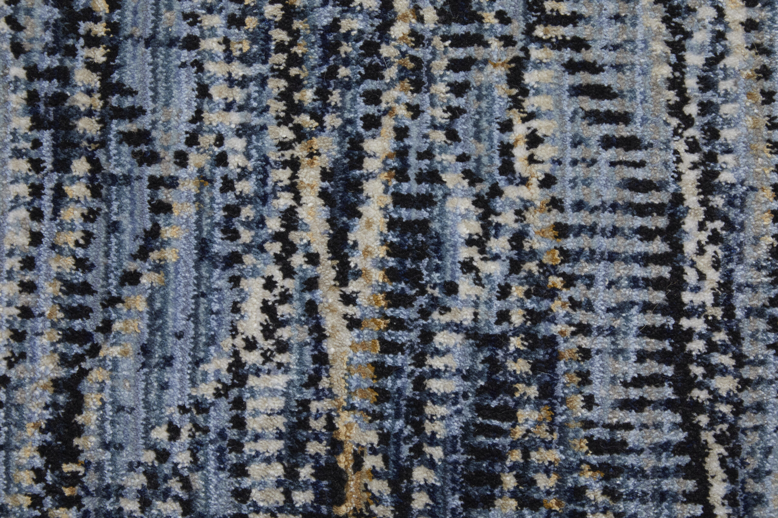 Feizy Sonora Modern Abstract 39NXF Blue/Ivory/Tan Area Rug - Image 4