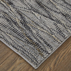 Alternative view of Feizy Sonora Modern Abstract 39NXF Gray/Ivory/Tan Area Rug
